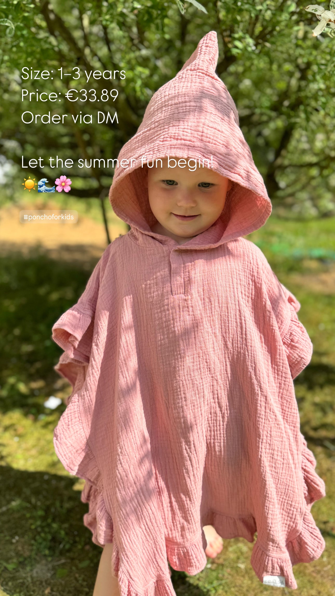 Organic Muslin Poncho - SOALSA