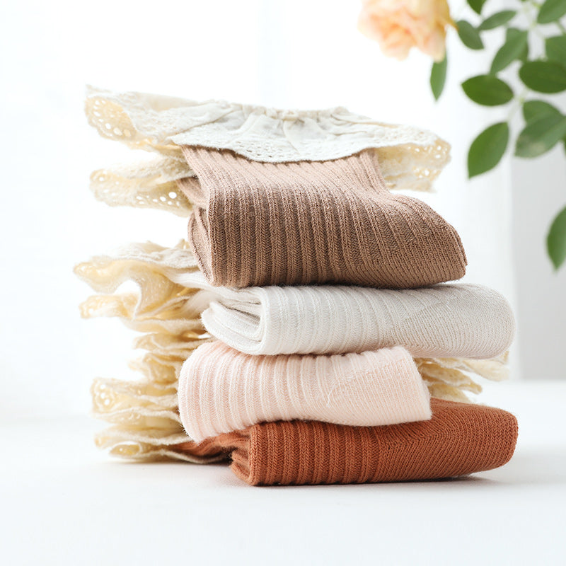 Soft & Elegant Frilled Lace Socks