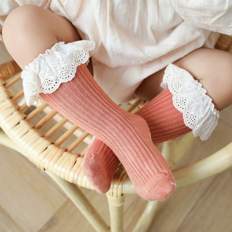 Soft & Elegant Frilled Lace Socks