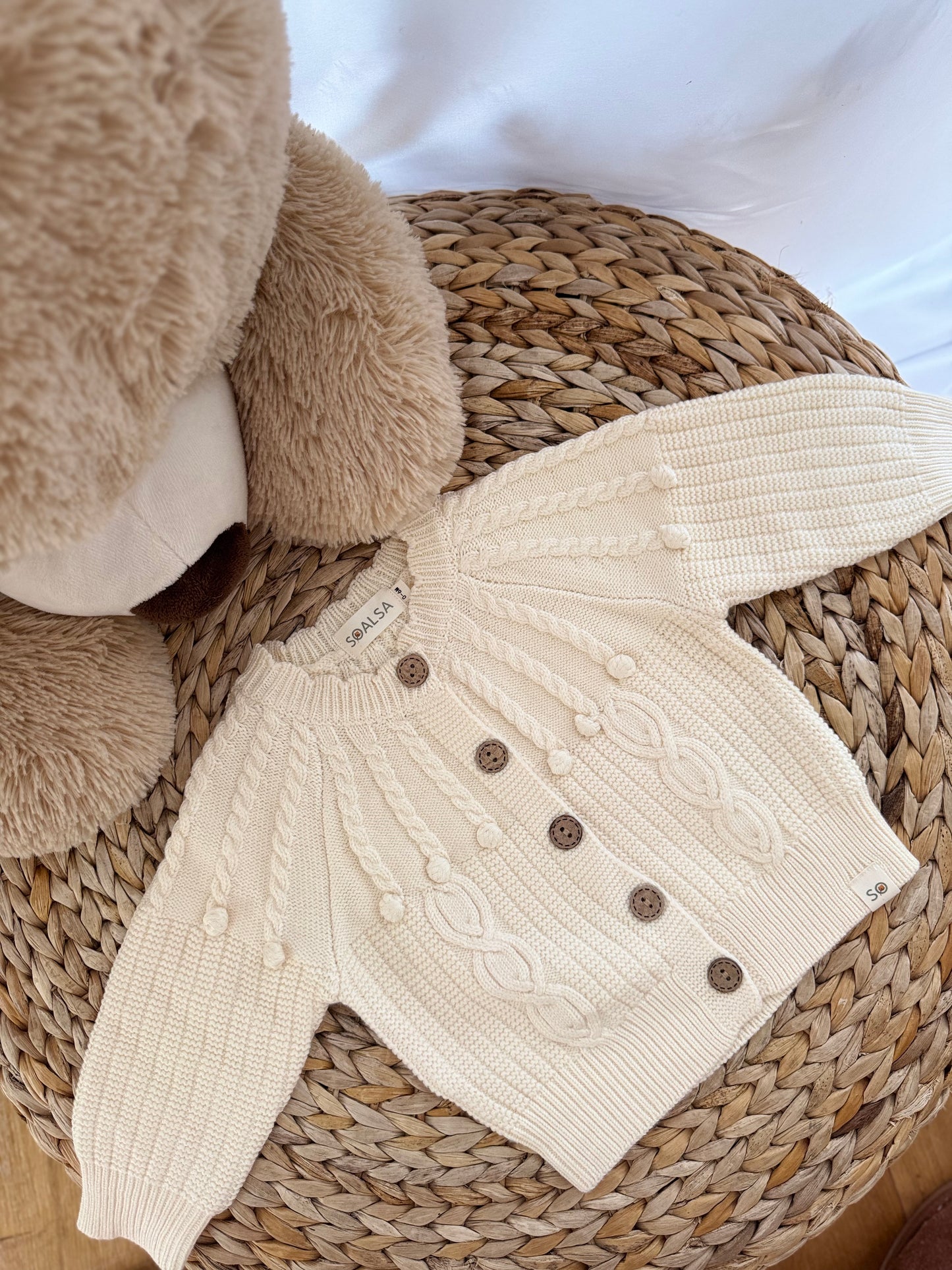Knitted Baby Cardigan Sweater Cocco