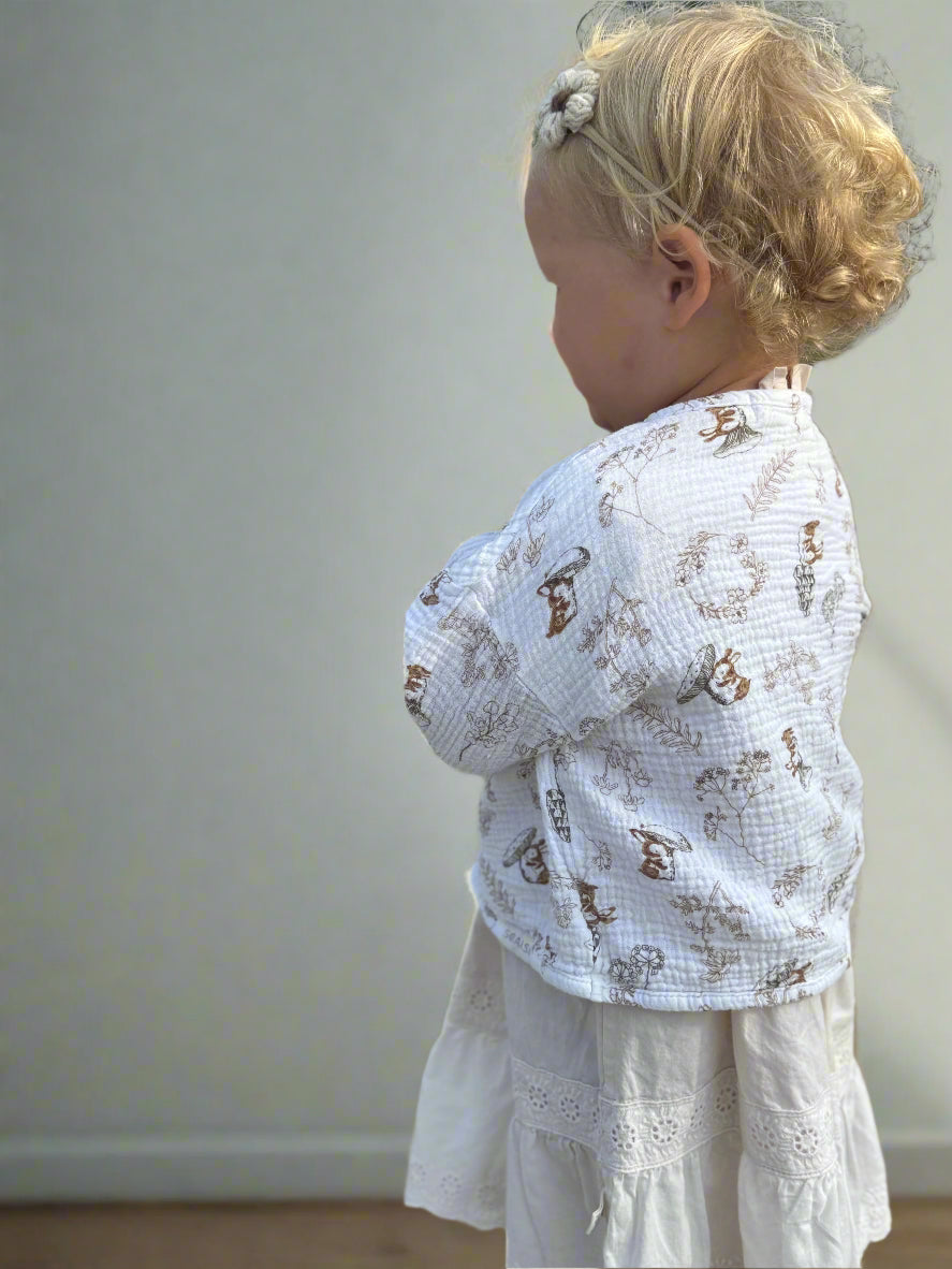 Muslin Cardigan Oversized Forest