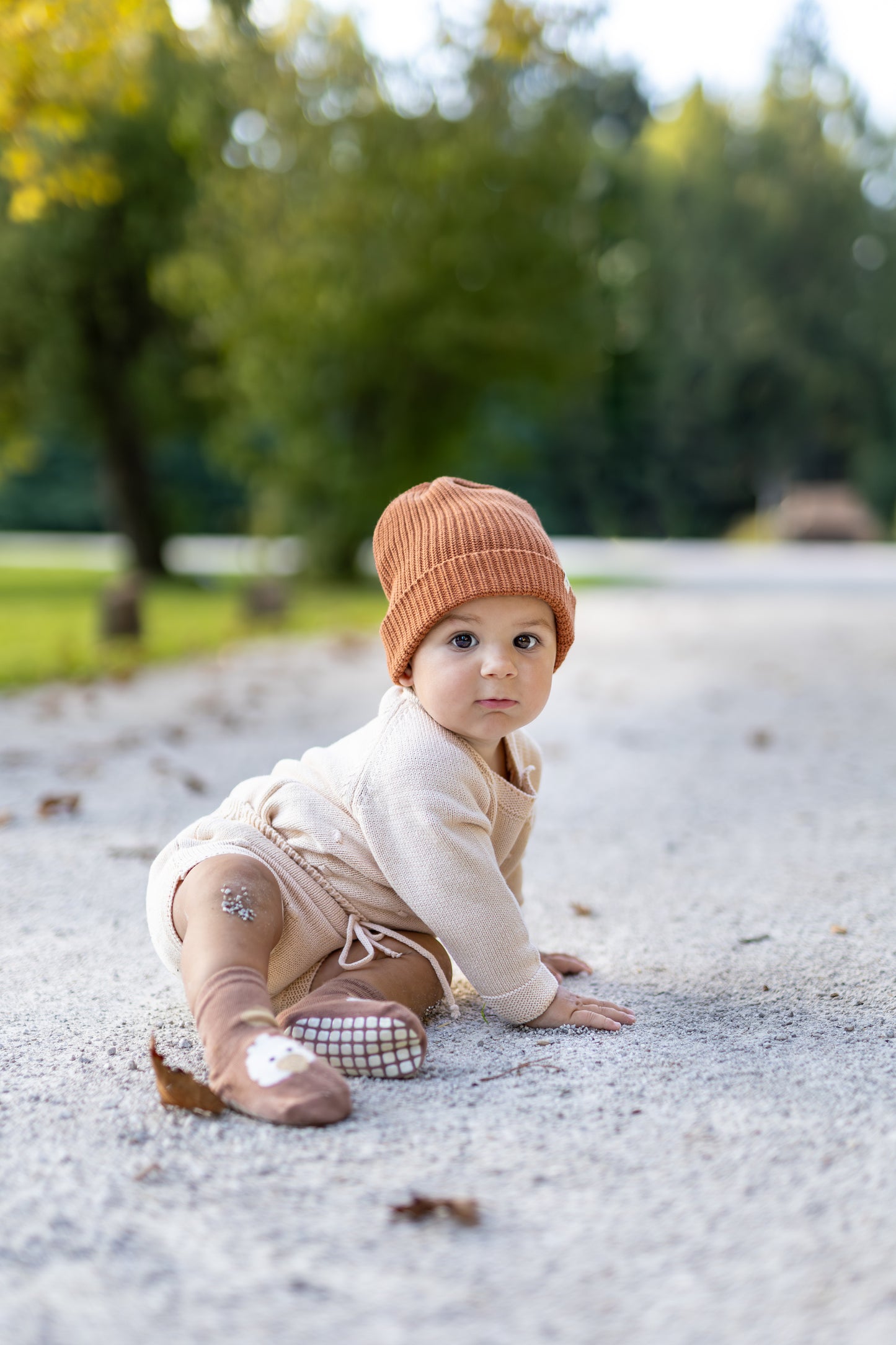 6-12m Knitted Baby 3pcs Set