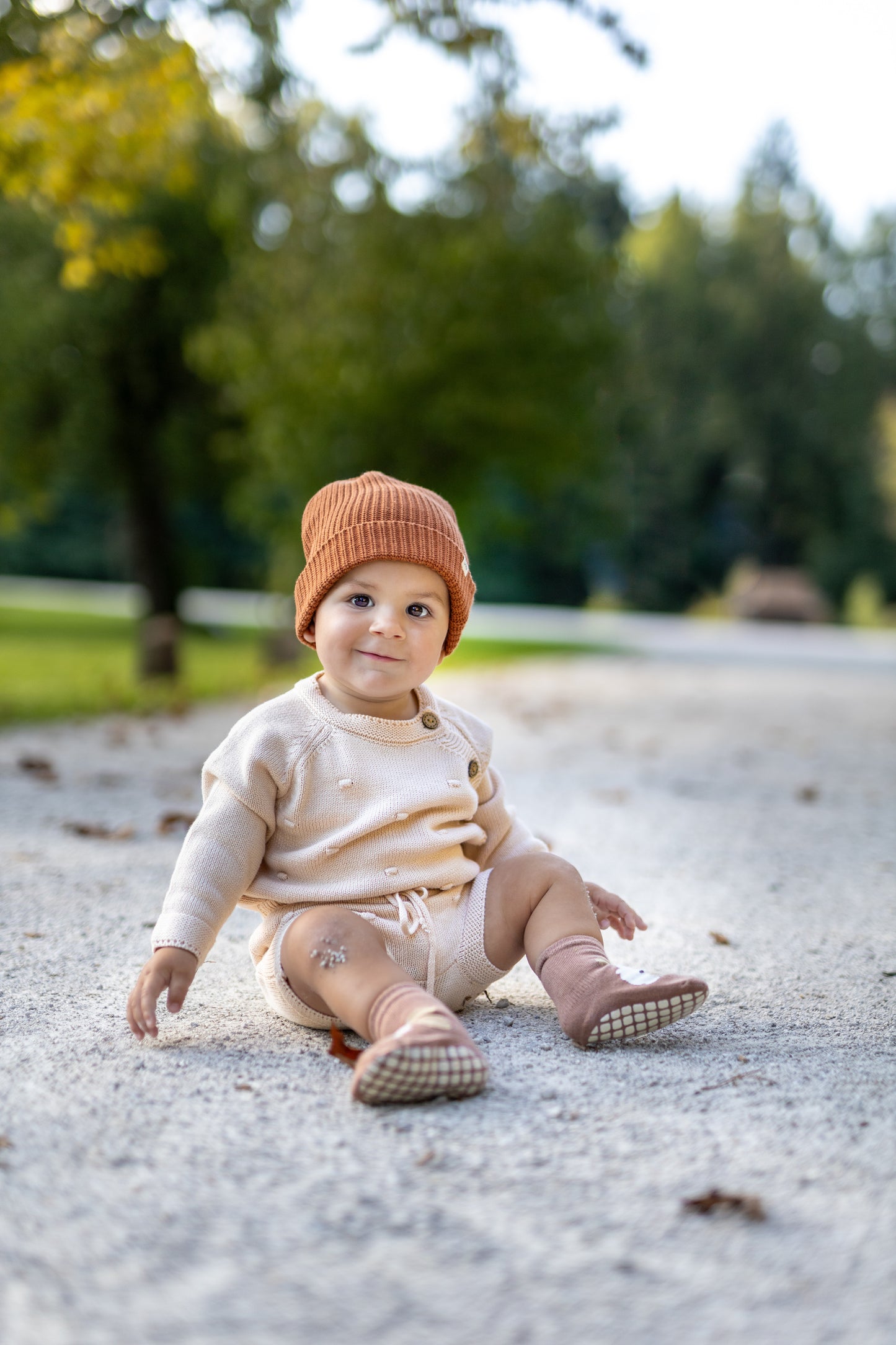 6-12m Knitted Baby 3pcs Set
