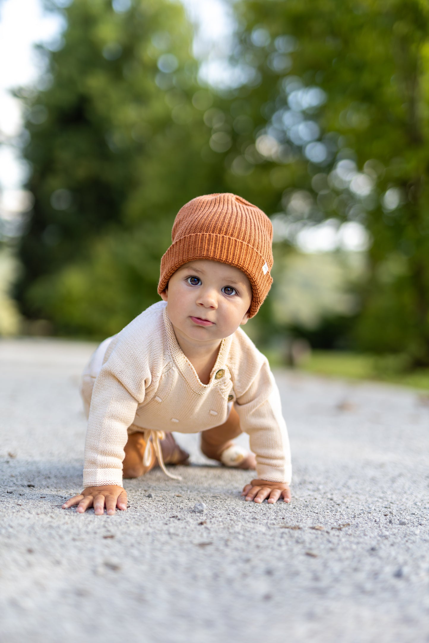 6-12m Knitted Baby 3pcs Set