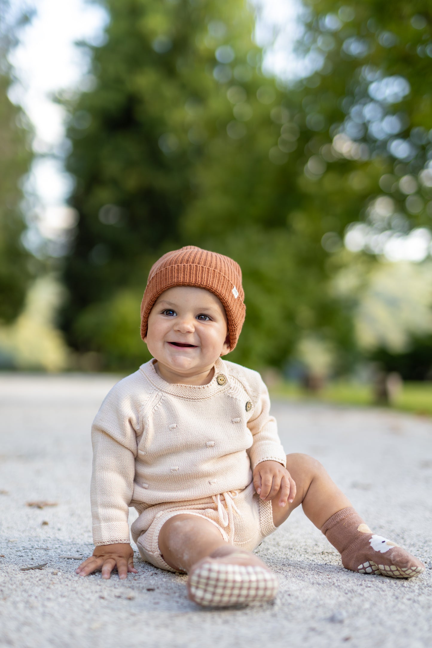 6-12m Knitted Baby 3pcs Set