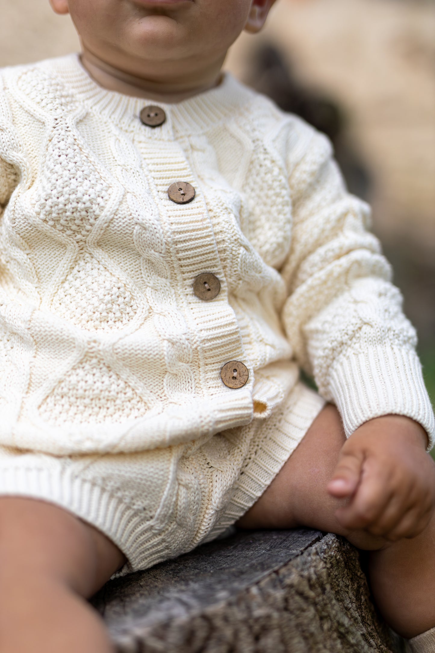 6-12m Knitted Baby 3pcs Set