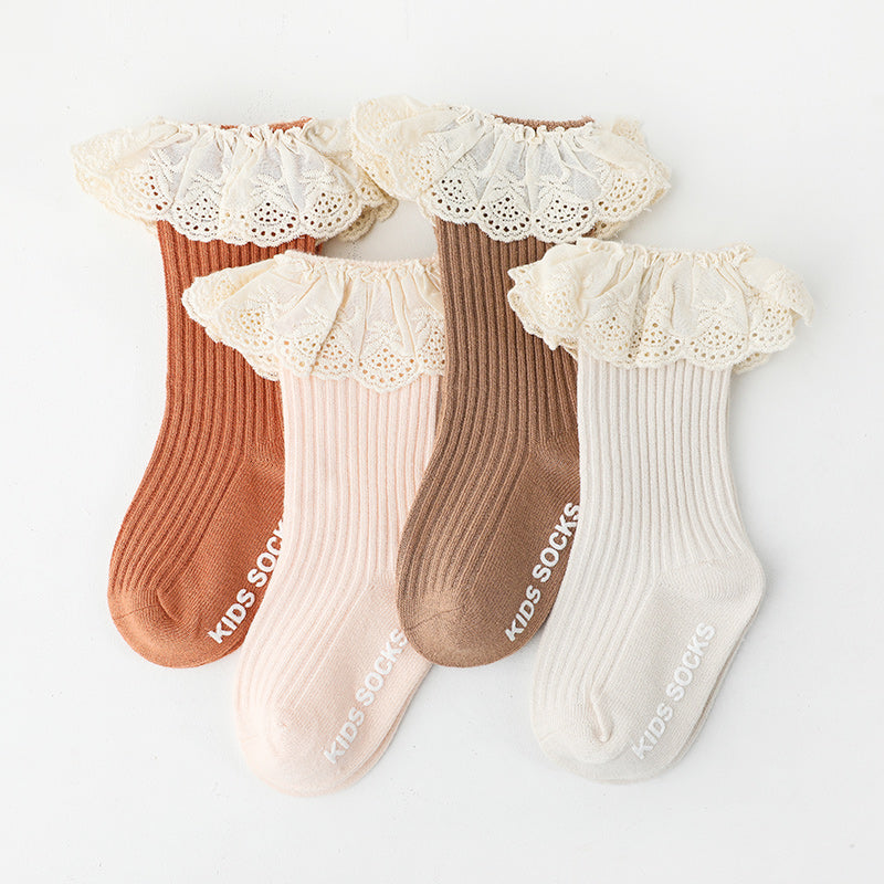 Soft & Elegant Frilled Lace Socks - SOALSA kids