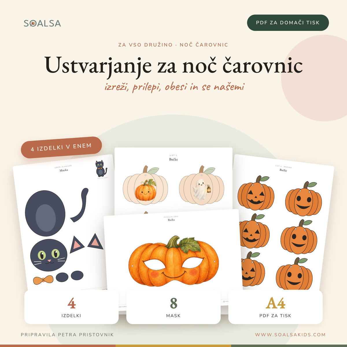 Paket: Ustvarjanje za noč čarovnic