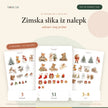 Zimska slika iz nalepk
