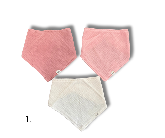 3 pcs Baby Muslin Bibs