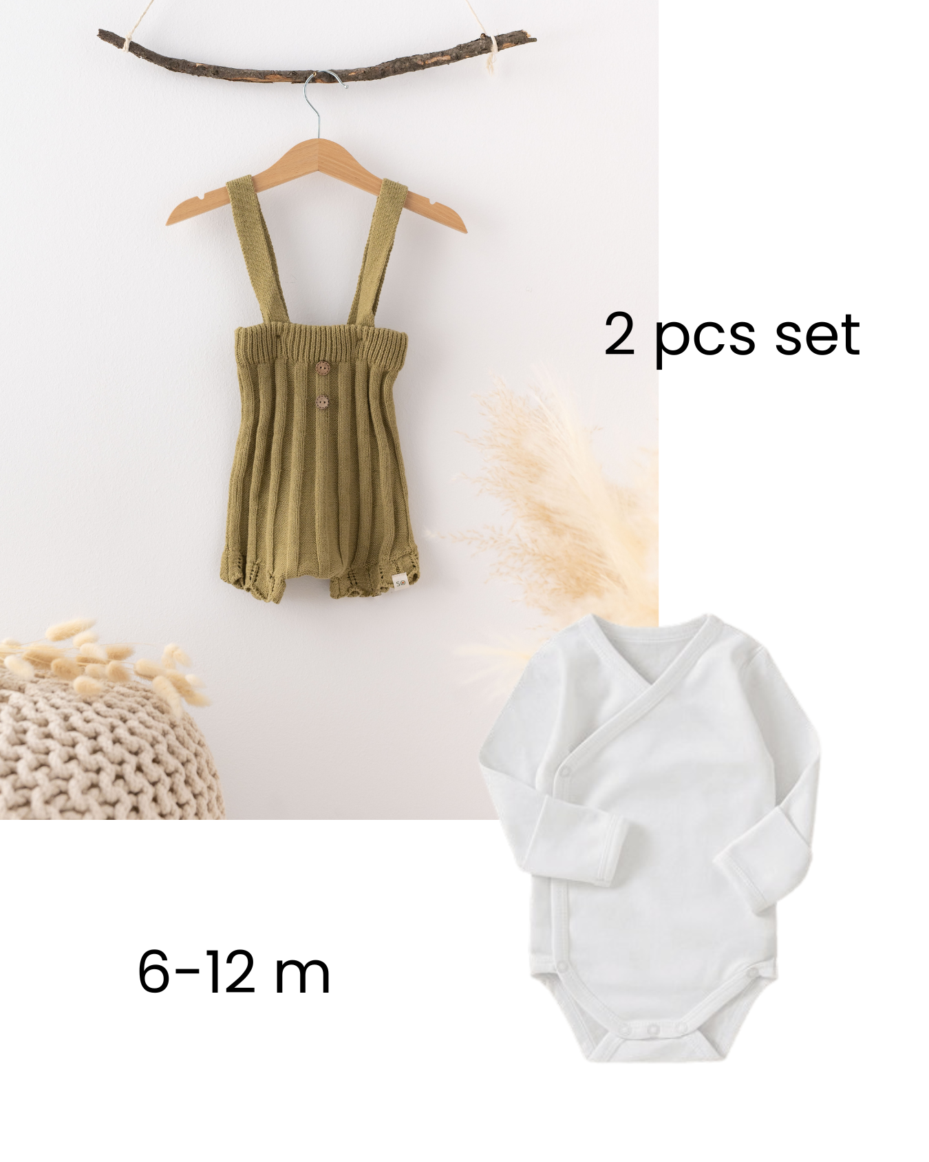 6-12m Vintage Unisex Outfit