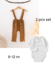 6-12m Natural Unisex 2pcs Set