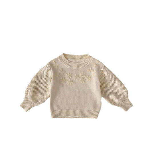 Knitted Snowy Baby Sweater - SOALSA