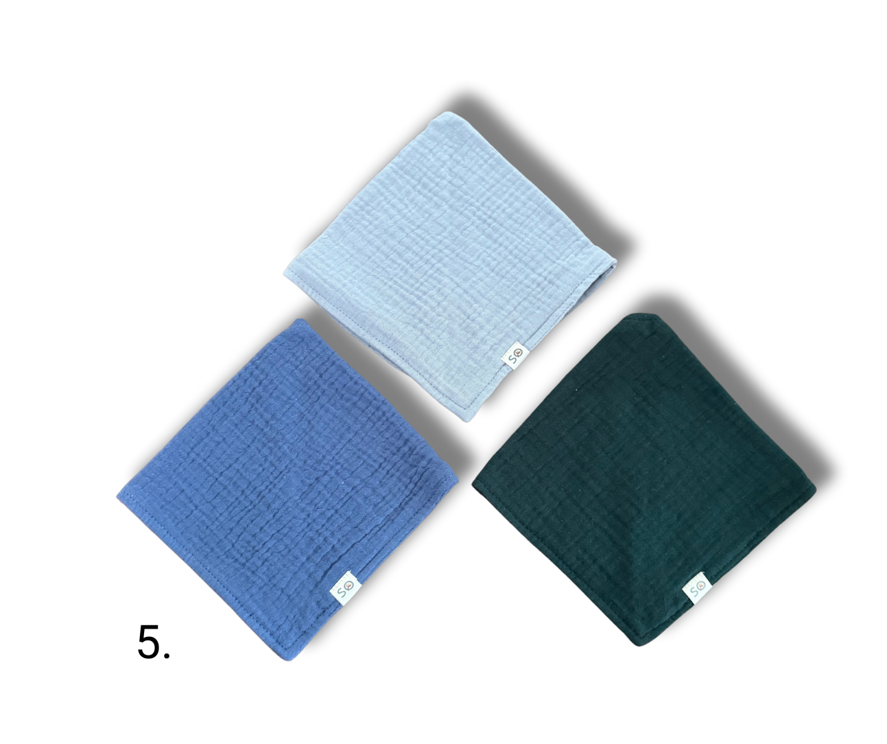 3 pcs Baby Muslin Bibs