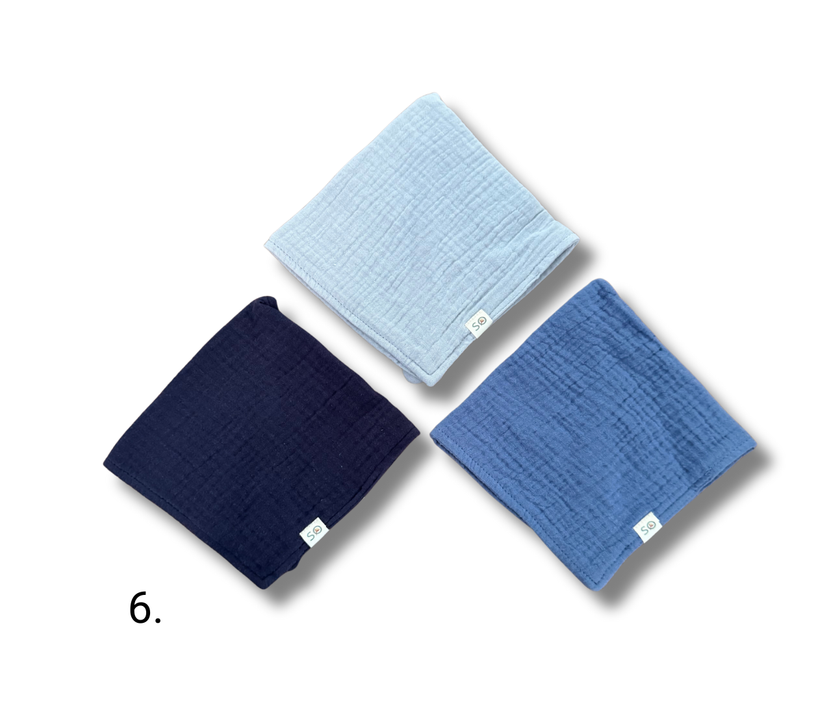 3 pcs Baby Muslin Bibs