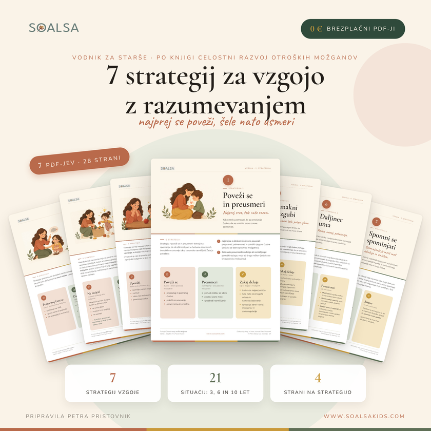 7 strategij za vzgojo z razumevanjem – vodnik za starše po knjigi Celostni razvoj otroških možganov (PDF)