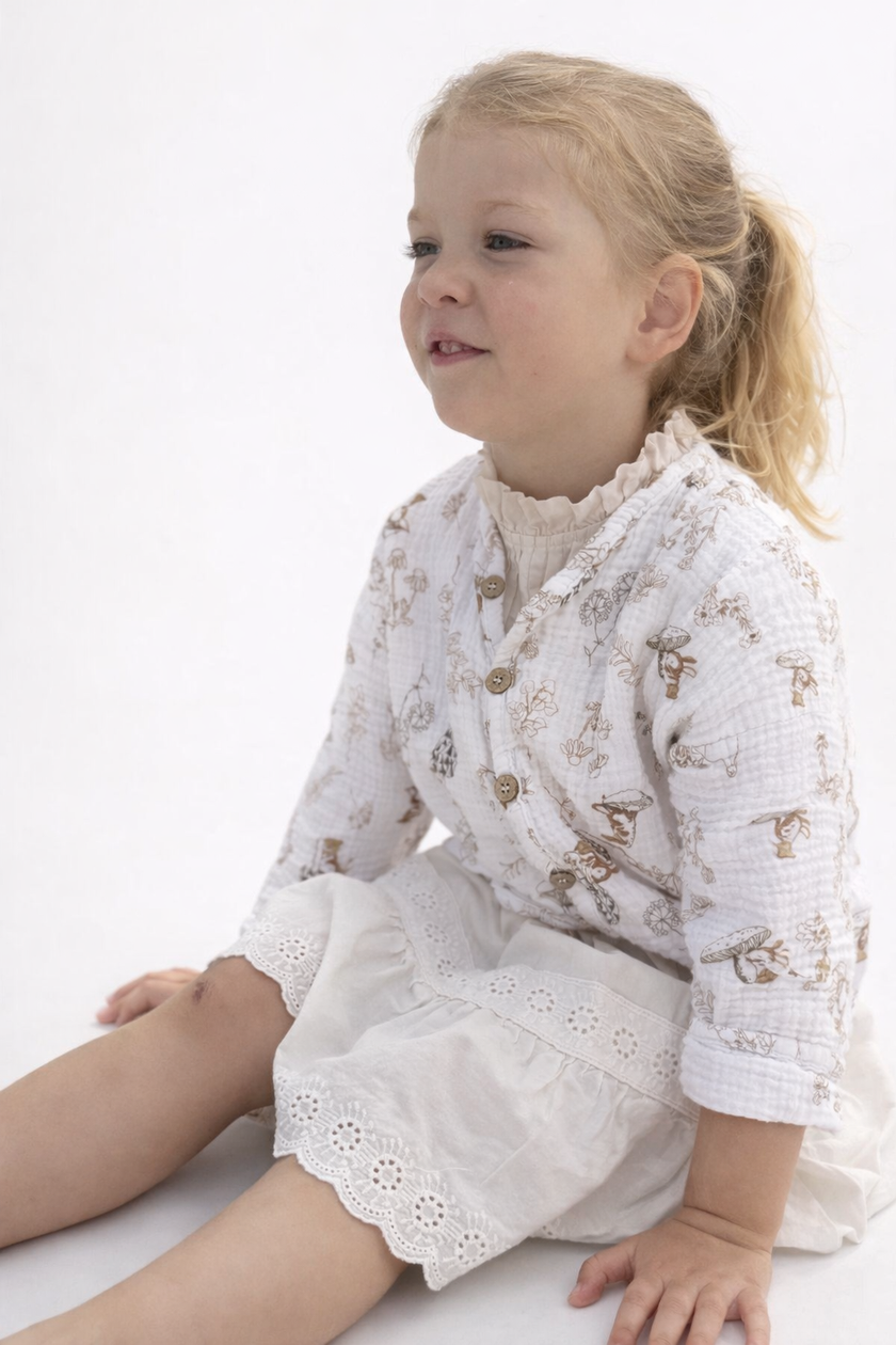 Muslin Cardigan Oversized Forest