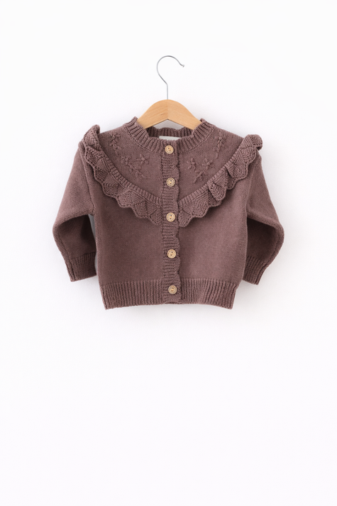 Knitted Baby Cardigan Sweater Vintage
