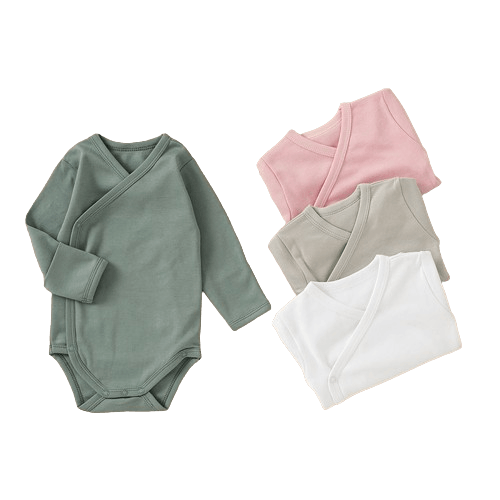 2-Pack Long Sleeve Side-Snap Bodysuits - SOALSA