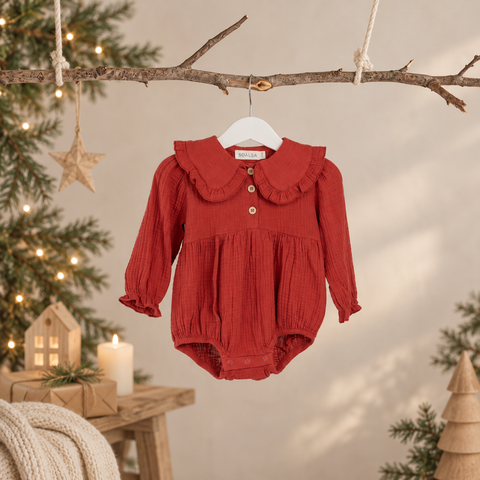 Berry Red | Božični Romper