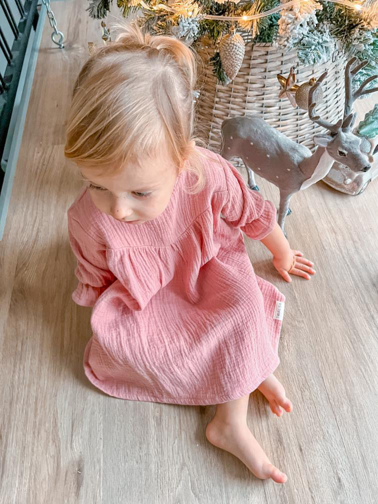 3y Muslin Pink Dress