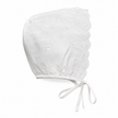 Cotton Boho White Summer Bonnet