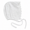 Cotton Boho White Summer Bonnet