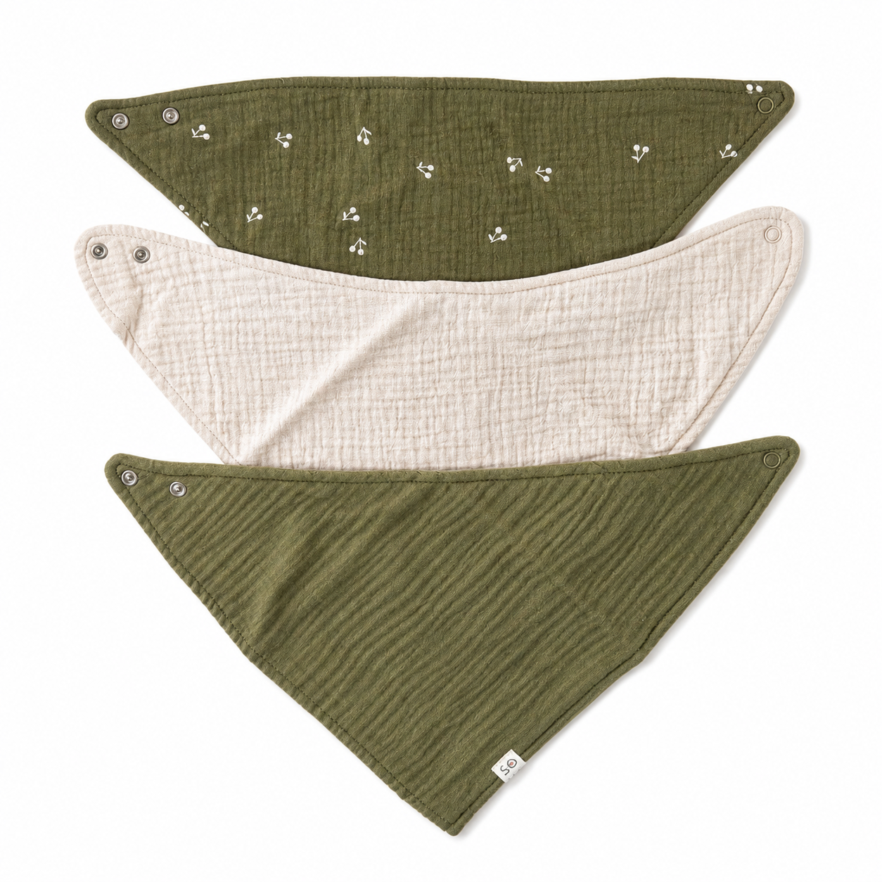 Muslin Baby Bibs Set 3pcs