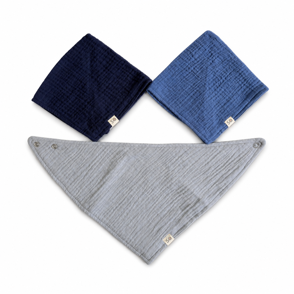 Muslin Baby Bibs Set 3pcs