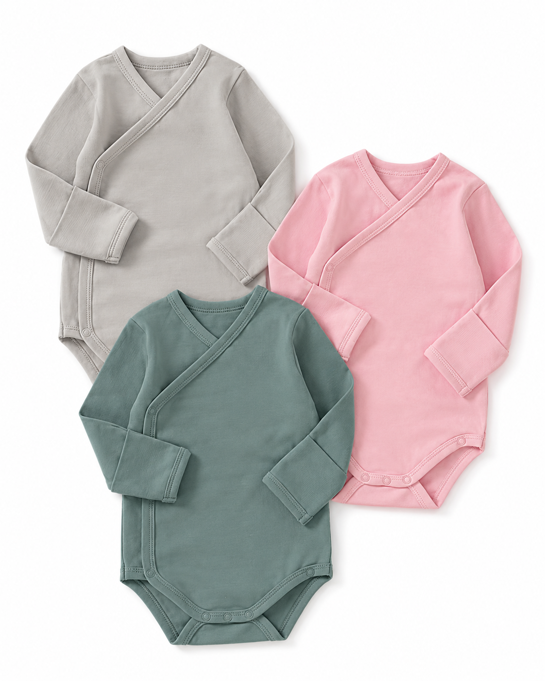 Organic Cotton Kimono Baby Bodysuit