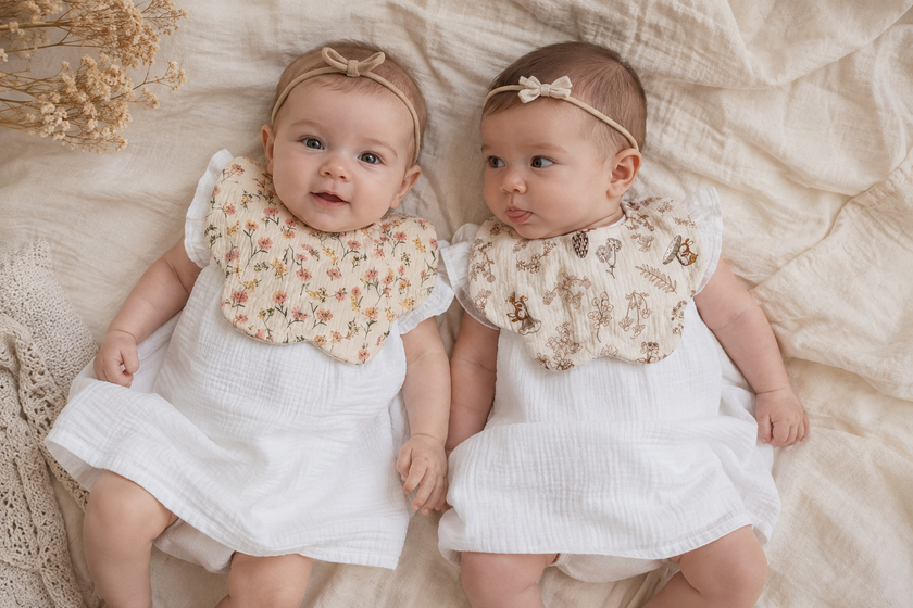 Vintage Romantic Baby Bibs