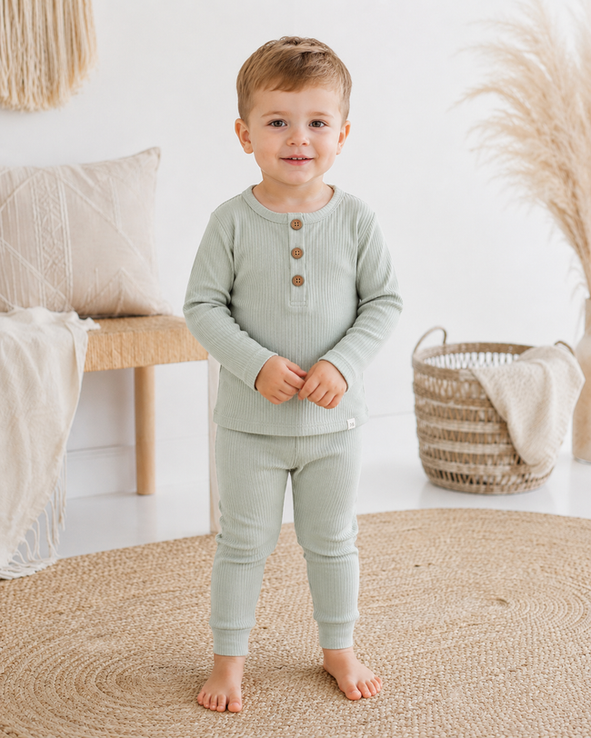 Ribbed Cotton UNISEX Long Set