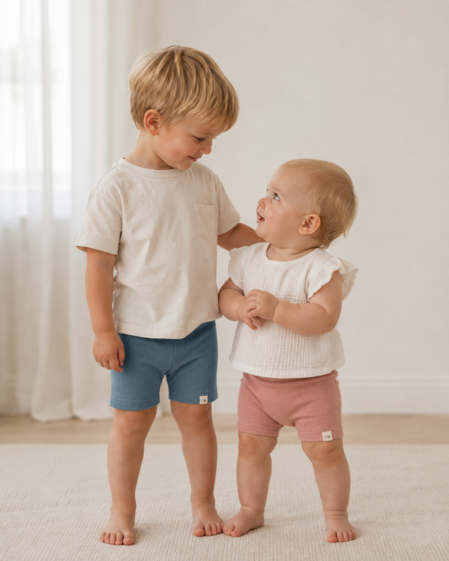 Unisex Ribbed Leggings Shorts