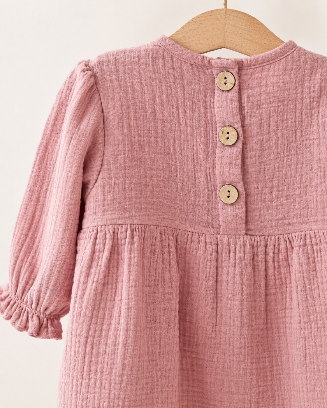 SET: Pink Muslin Dress + Vintage Cardigan -77%