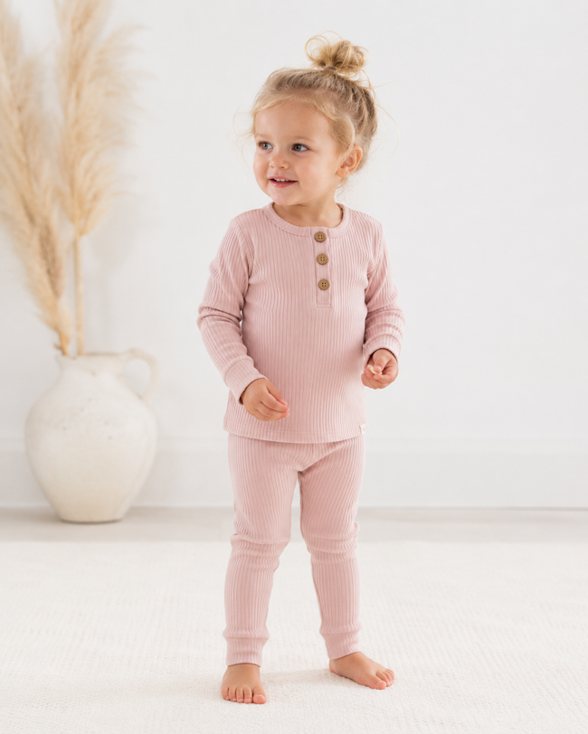 Ribbed Cotton Unisex Long Set