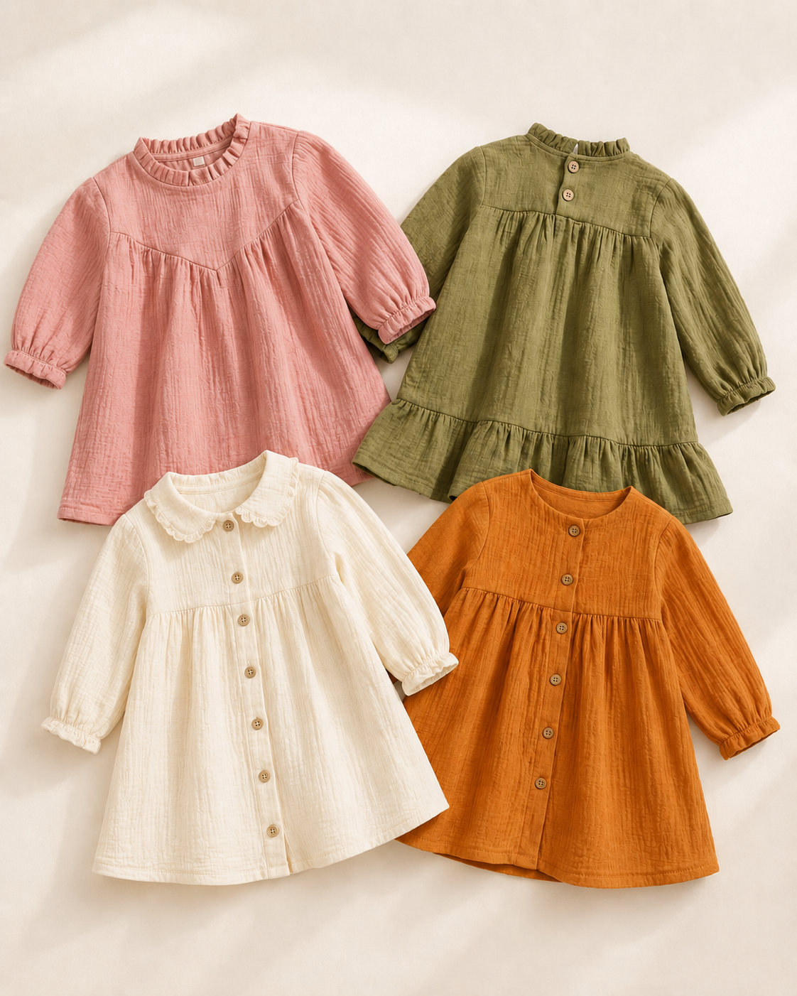 SET: 4 dresses 12-18 m -77%