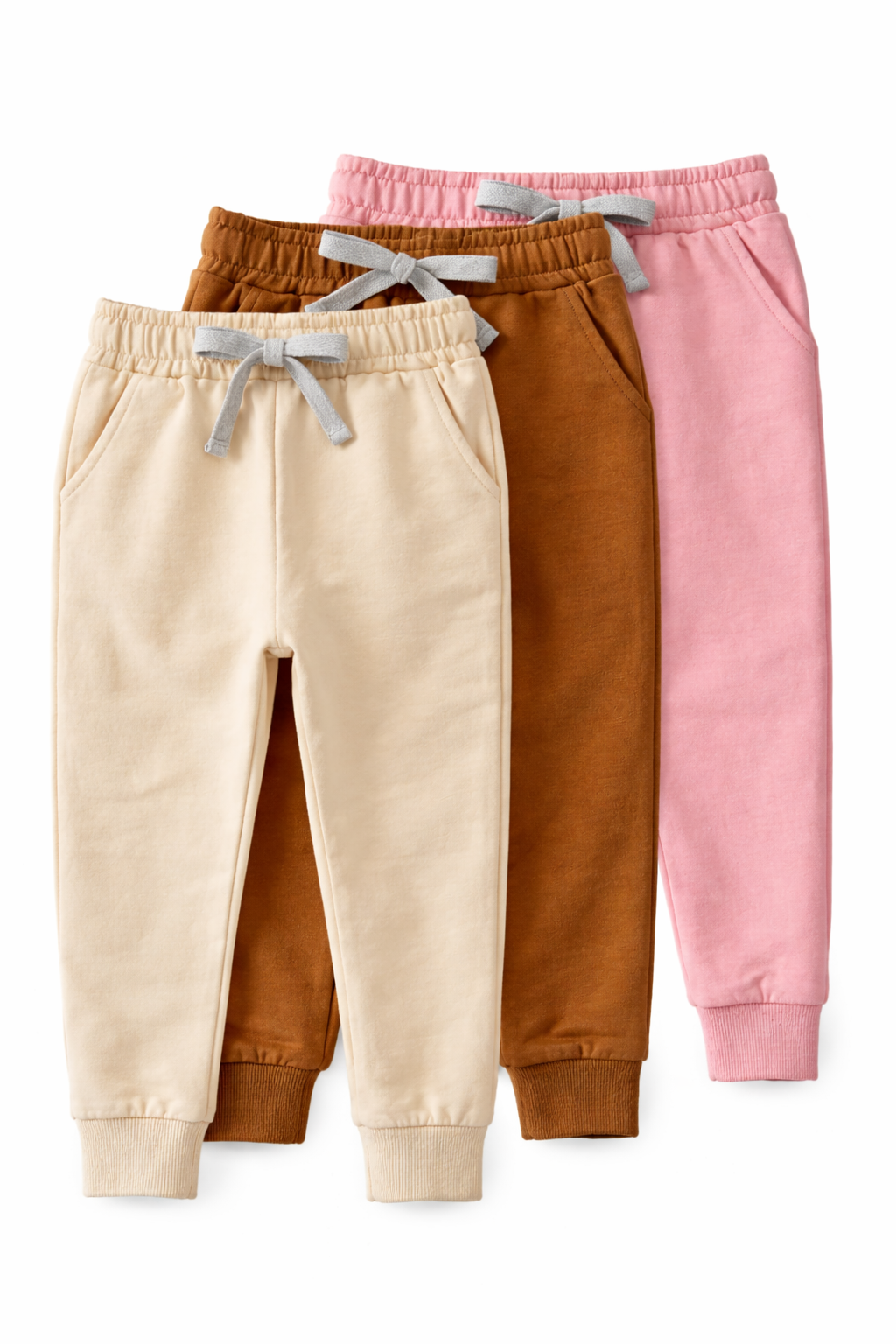 French Terry 3-Pack Girl’s Joggers