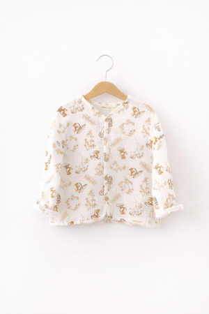 Muslin Cardigan Oversized Forest