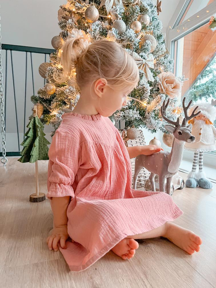 3y Muslin Pink Dress