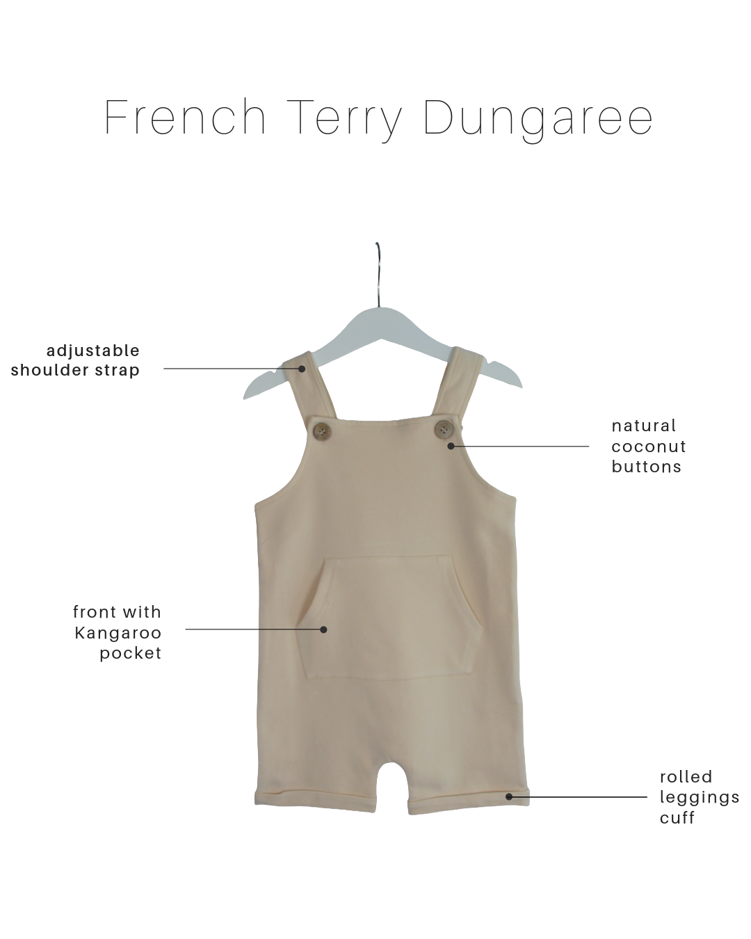French Terry Dungaree