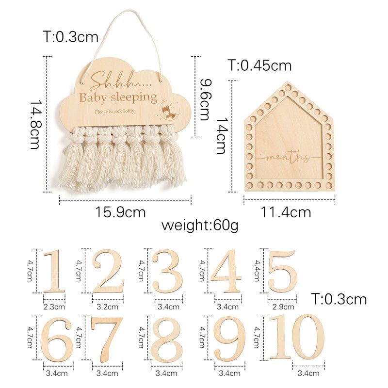 Baby Milestone House Cards