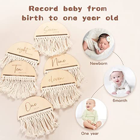 Macrame Baby Milestone Cards