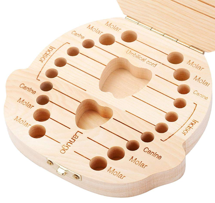 Wooden Baby Tooth Keepsake Box