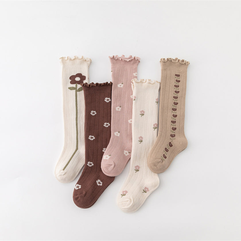 Ruffle Frilly Knee Vintage Socks