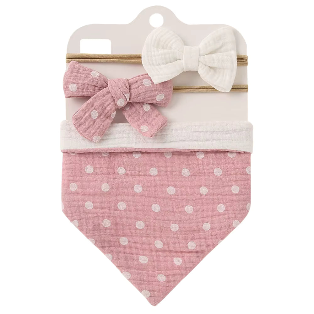 3 pcs Set Infant Baby Girl Bibs