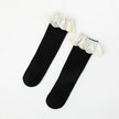 Girls Knee High Socks Lace Ruffle