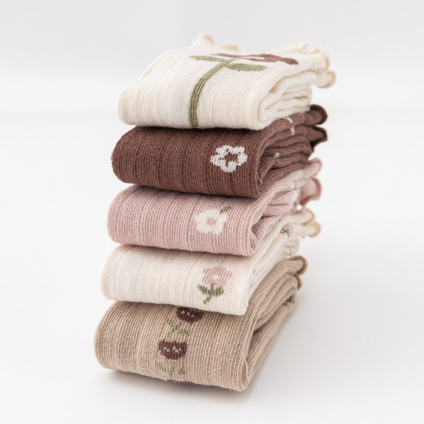 Ruffle Frilly Knee Vintage Socks