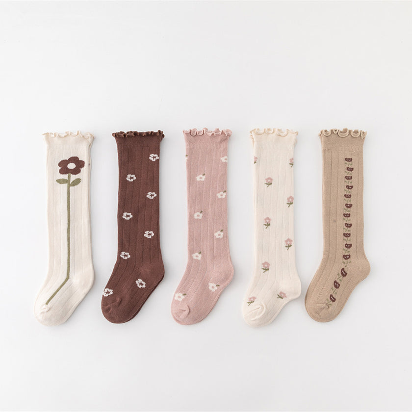 Ruffle Frilly Knee Vintage Socks
