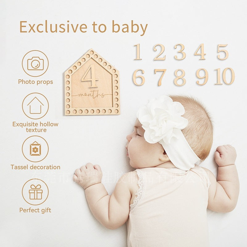 Baby Milestone House Cards