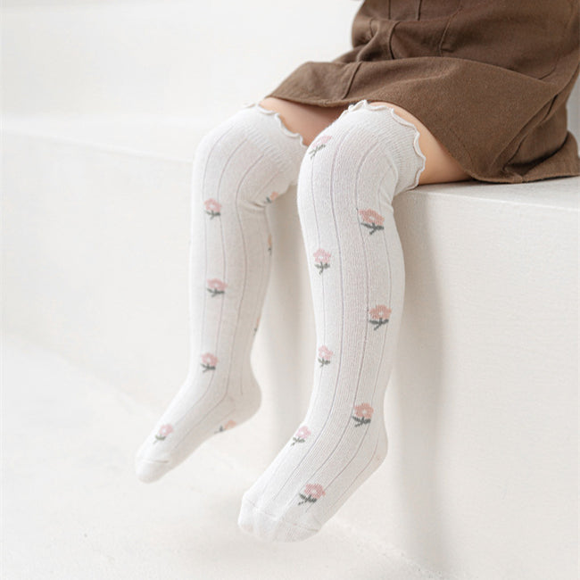 Ruffle Frilly Knee Vintage Socks